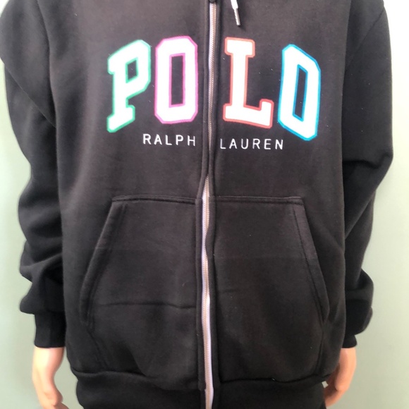 Polo Ralph Lauren 2 Pc. Full Zip Fleece Hoodie And Sweatpants Set XL - Picture 9 of 11